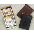 Aniline Glazed Calfskin Compact Money Clip